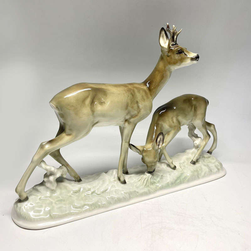 Rare Hutschenreuther Deer Group Tutter Germany