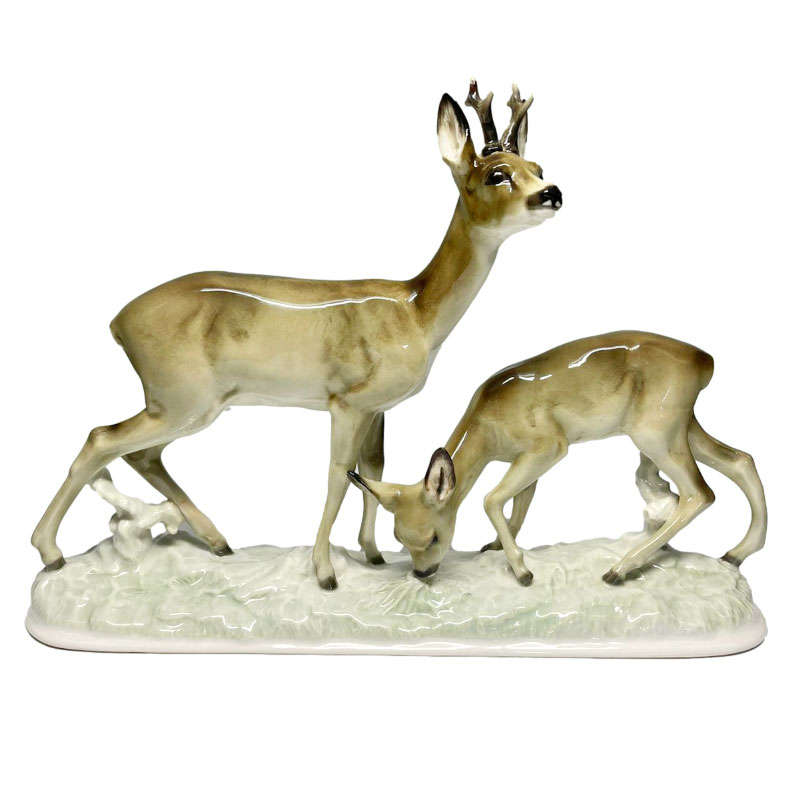Rare Hutschenreuther Deer Group Tutter Germany