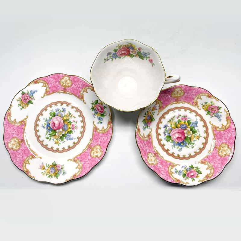 Royal Albert Lady Carlyle Pattern Trio Malvern