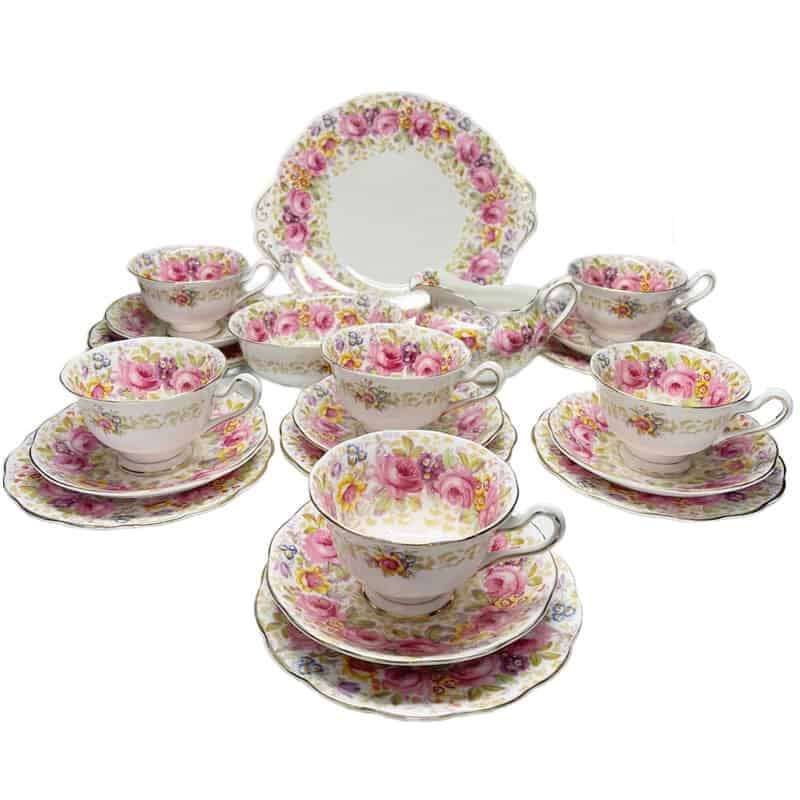 Royal Albert Serena Avon Tea Service 21 Piece
