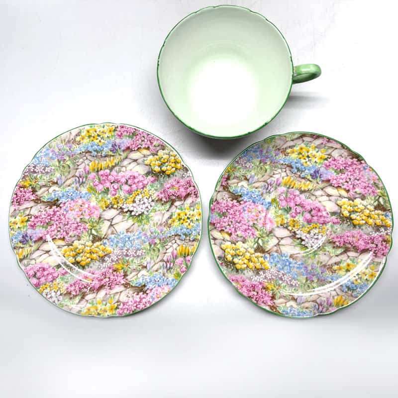 Shelley Rock Garden Chintz Tea Set 13454