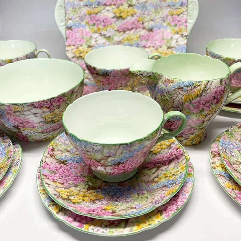 Shelley Rock Garden Chintz Tea Set 13454