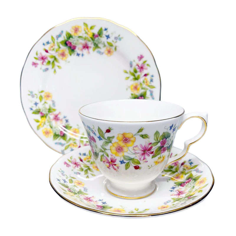 Colclough Tea Trio Hedgerow 8682