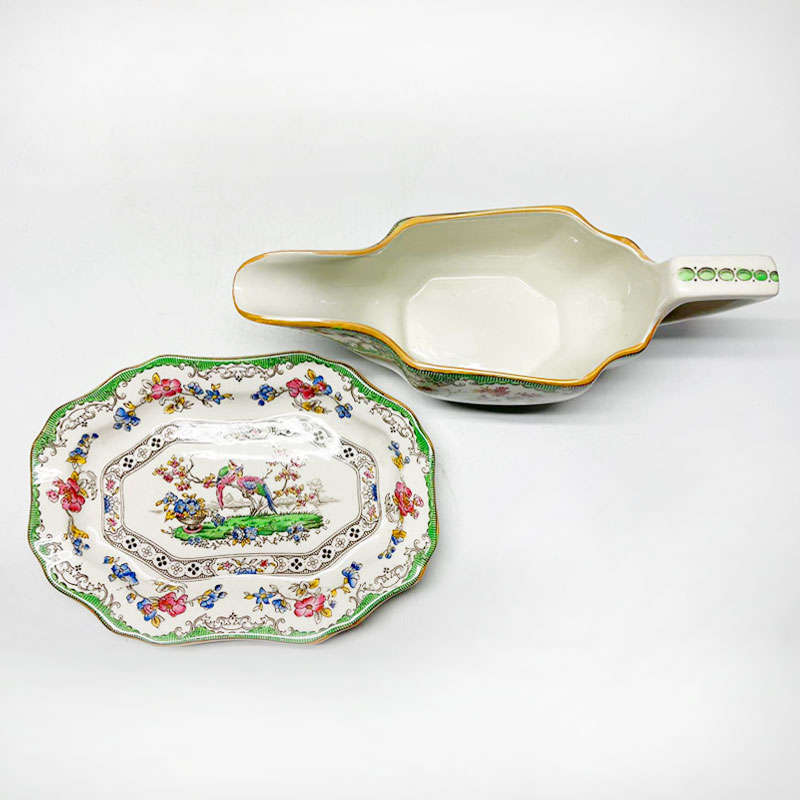 Copeland Spode Eden Gravy Boat and Under Plate