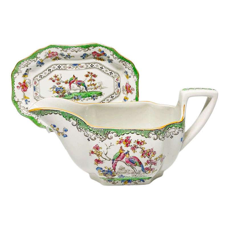 Copeland Spode Eden Gravy Boat and Under Plate