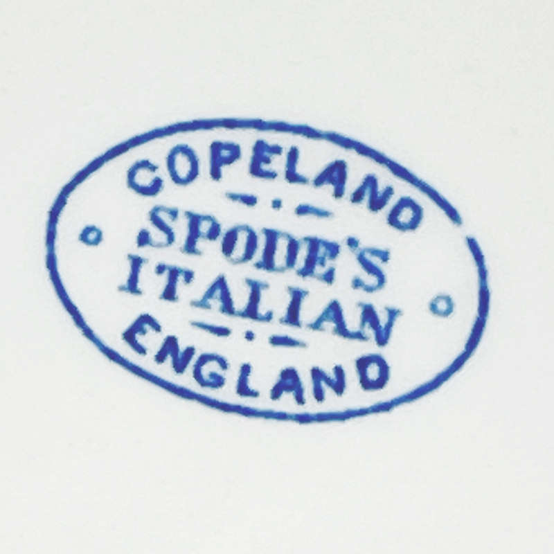 Copeland Spode Blue Italian Handled Rectangular Bowl