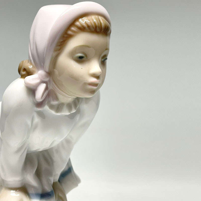 Nao By Lladro Girl Holding Knees