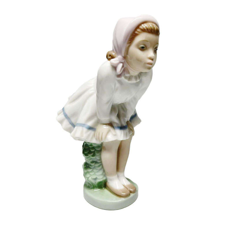 Nao By Lladro Girl Holding Knees