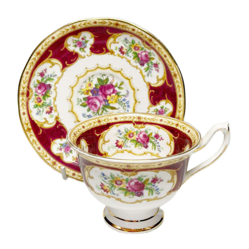 Royal Albert Lady Hamilton Demitasse Duo Avon