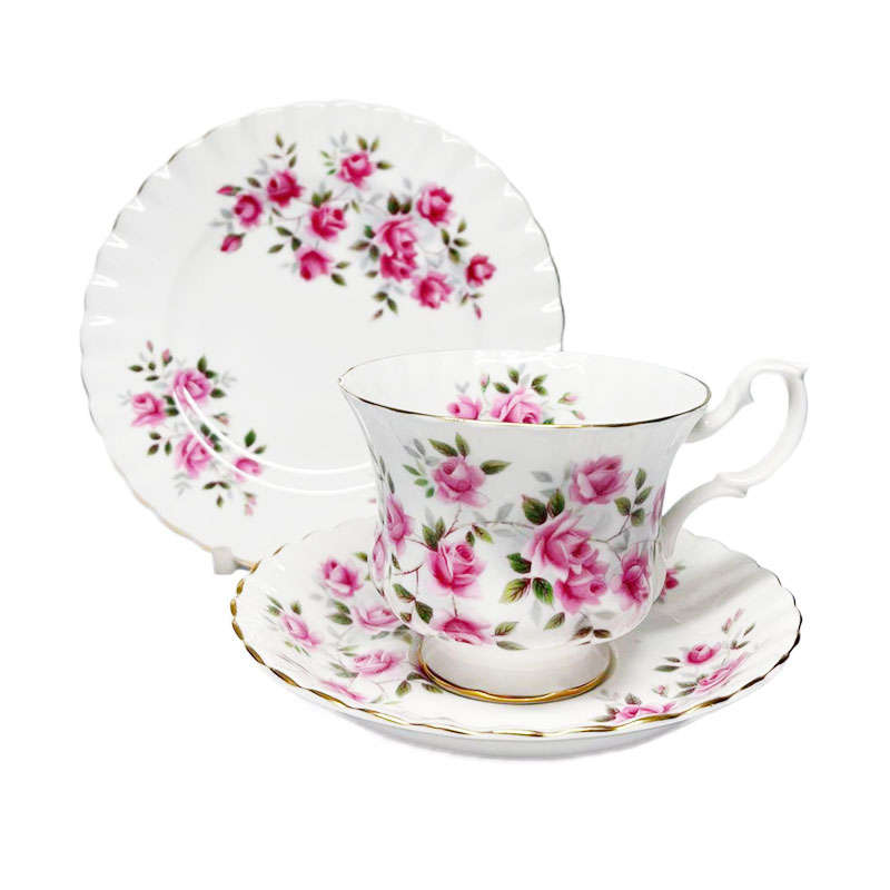 Royal Albert Pink Roses Trio