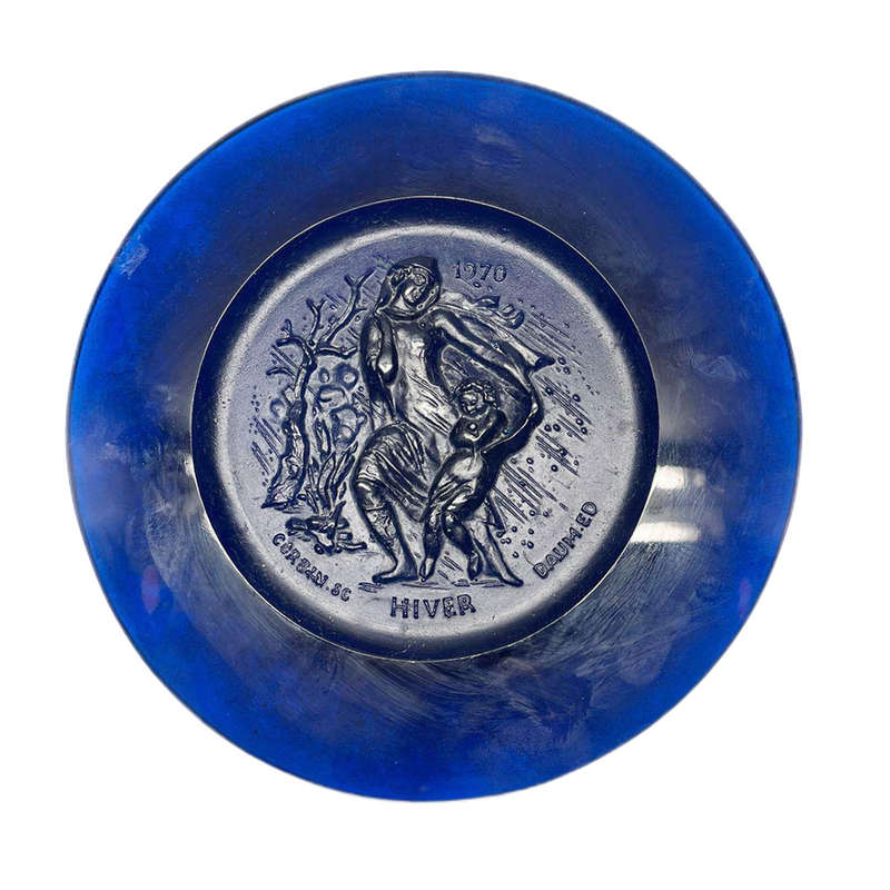 Set of 4 Daum Nancy Season Plates