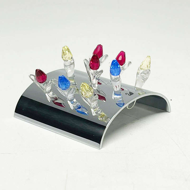 Swarovski Crystal Tulip Stand With 9 Tulips