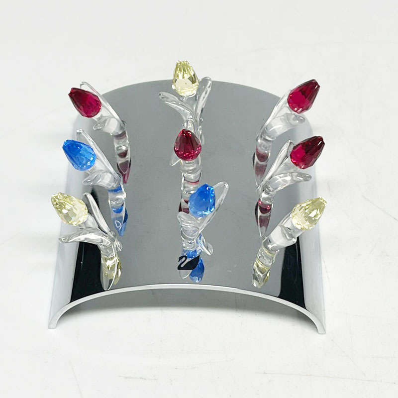 Swarovski Crystal Tulip Stand With 9 Tulips