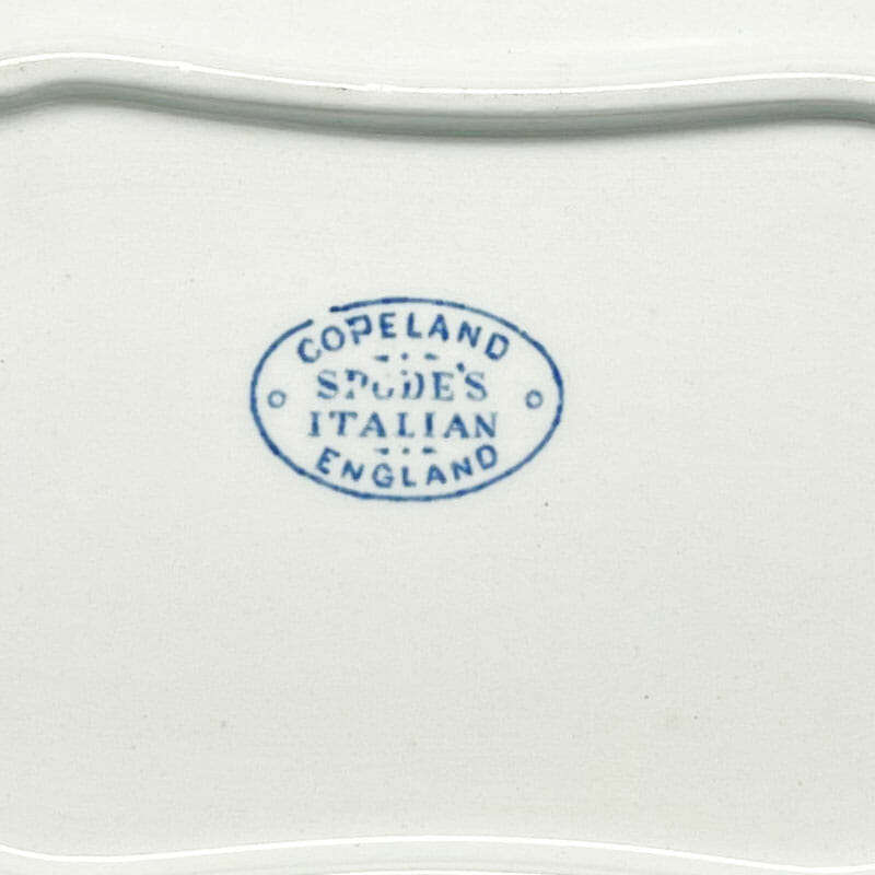 Copeland Spode Blue Italian Sauce Boat and Stand