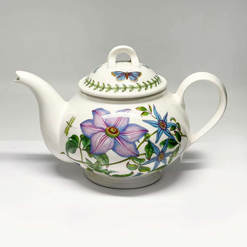 Portmeirion Purple Flower Tea Pot Botanic Garden