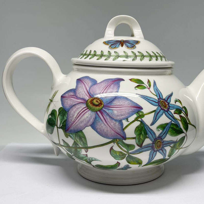 Portmeirion Purple Flower Tea Pot Botanic Garden