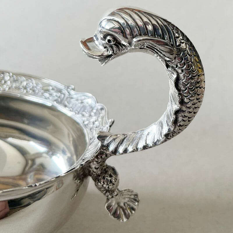 Rare Pair Hallmarked Silver Sauce Boats London 1902 C Pilling