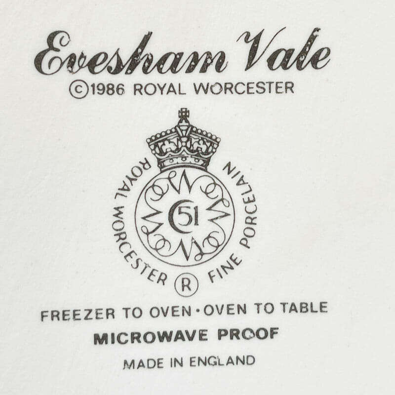 Royal Worcester Evesham Vale Veg and Cover