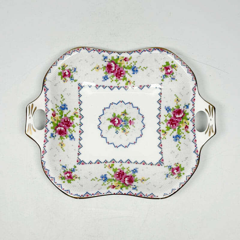 Royal Albert Petit Point Square Tab Handle Bon Bon