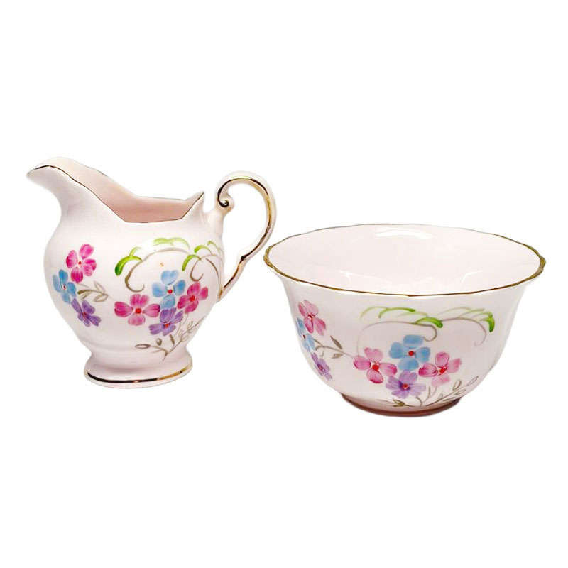 Tuscan China Spring Floral Coffee Milk and Sugar