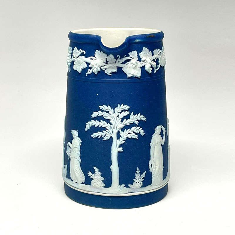 Wedgwood Cobalt Blue Jasper Ware Milk Jug 11cm