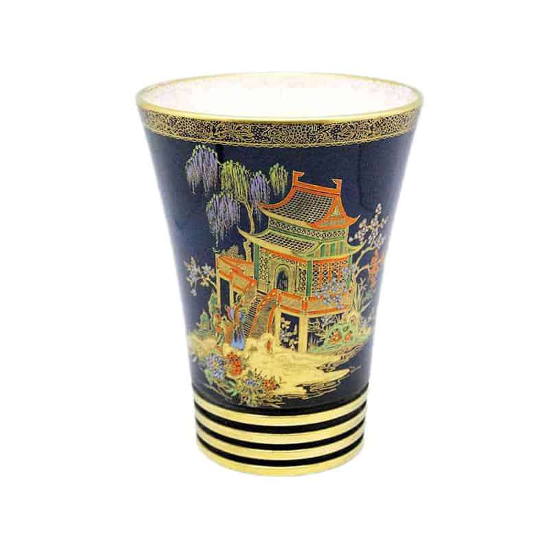 Carlton Ware Enamelled Gilded Lustre Vase