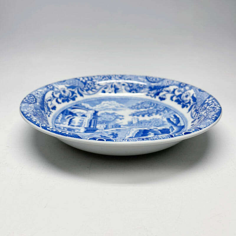 Copeland Spode Blue Italian Cereal Bowl Black Marking