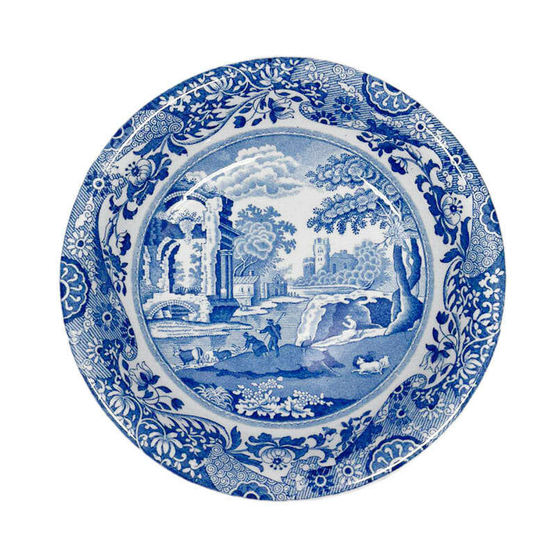 Copeland Spode Blue Italian Cereal Bowl Black Marking