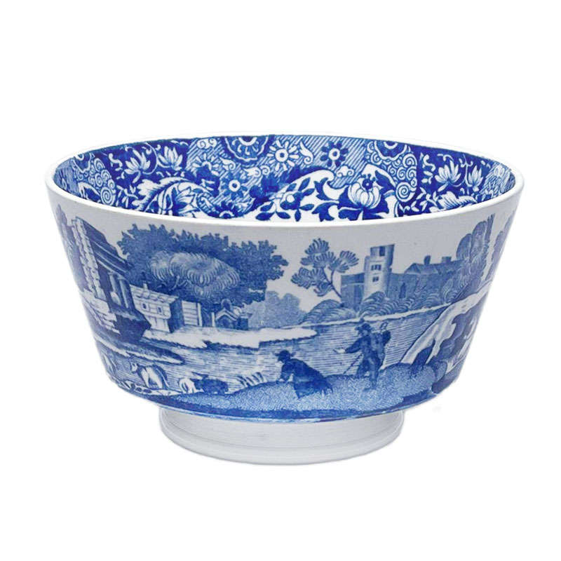 Copeland Spode Blue Italian Tea Sugar Bowl Blue Mark