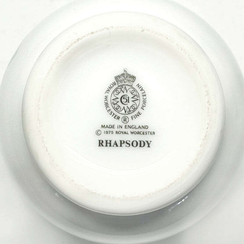Royal Worcester Porcelain Orange Blossom Egg Coddler