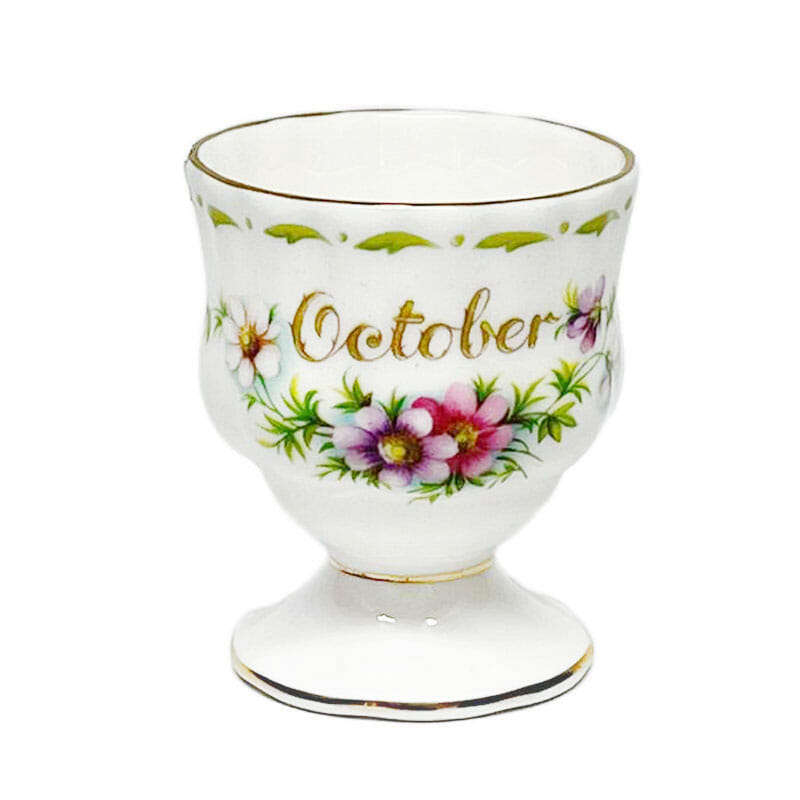 Royal Albert Flowers Of The Month Egg Cup October