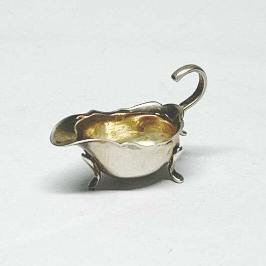 Hallmarked Silver Miniature Sauce Boat  Birmingham 1953