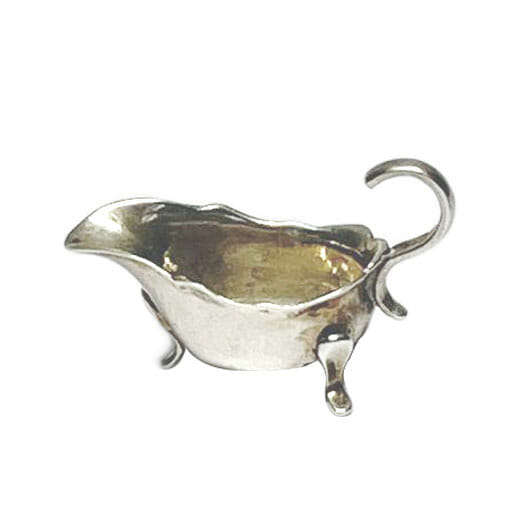 Hallmarked Silver Miniature Sauce Boat  Birmingham 1953