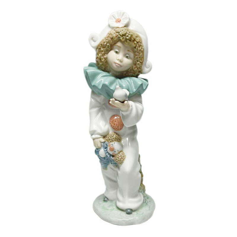 Nao Lladro A Bird In Hand Pierrot Clown