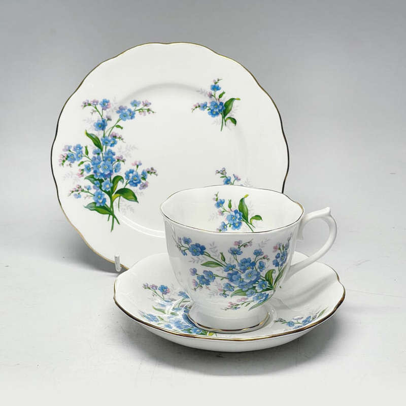 Royal Albert Forget Me Not Tea Trio