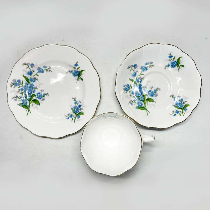 Royal Albert Forget Me Not Tea Trio