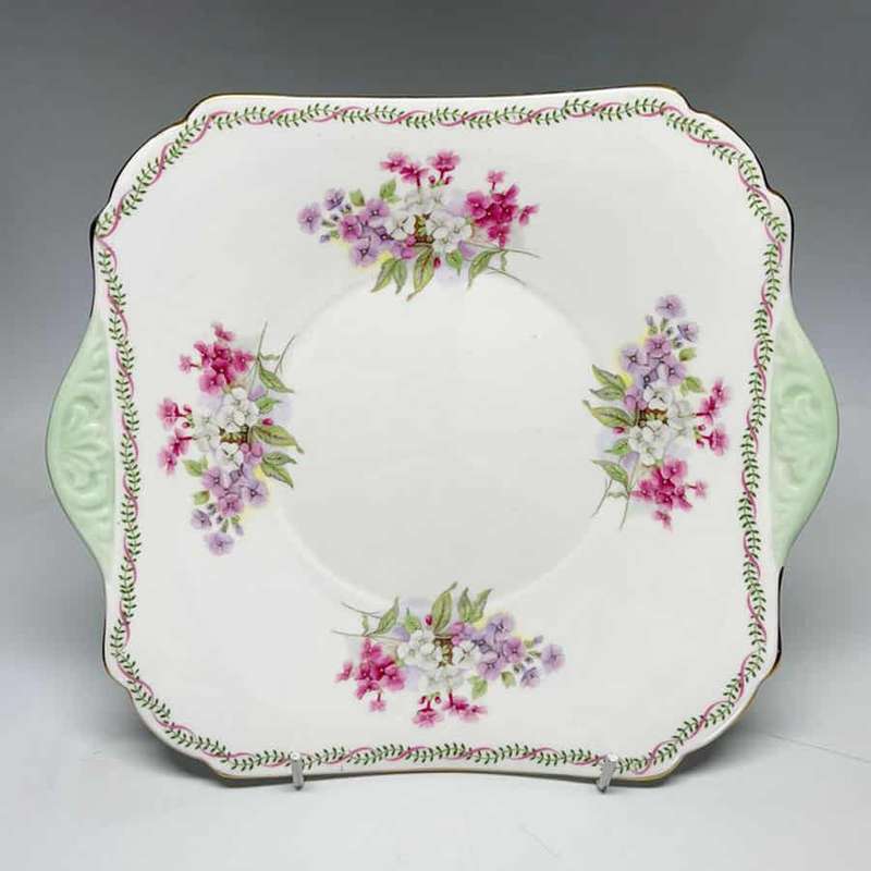 Shelley Blossoms Tea Cake Plate 13522