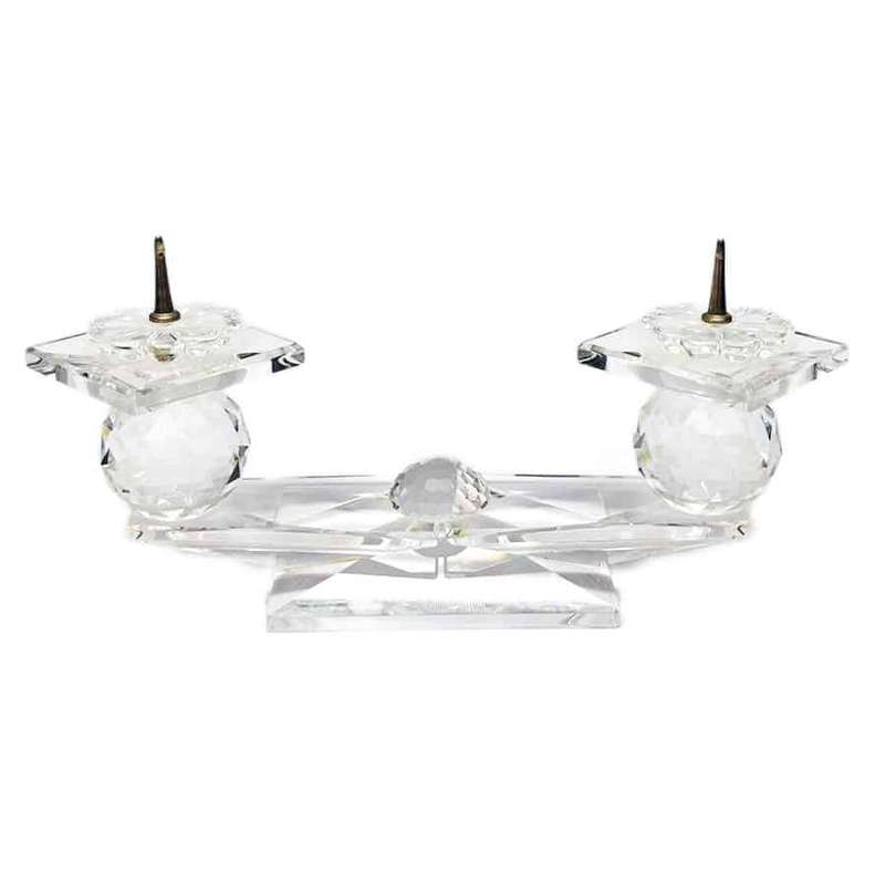 Swarovski Two Arm Candle Holder