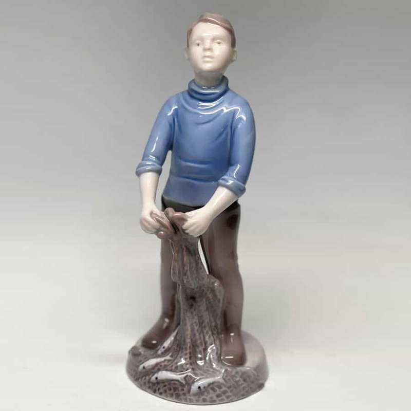 Bing And Grondahl Fishing Net Boy 2338