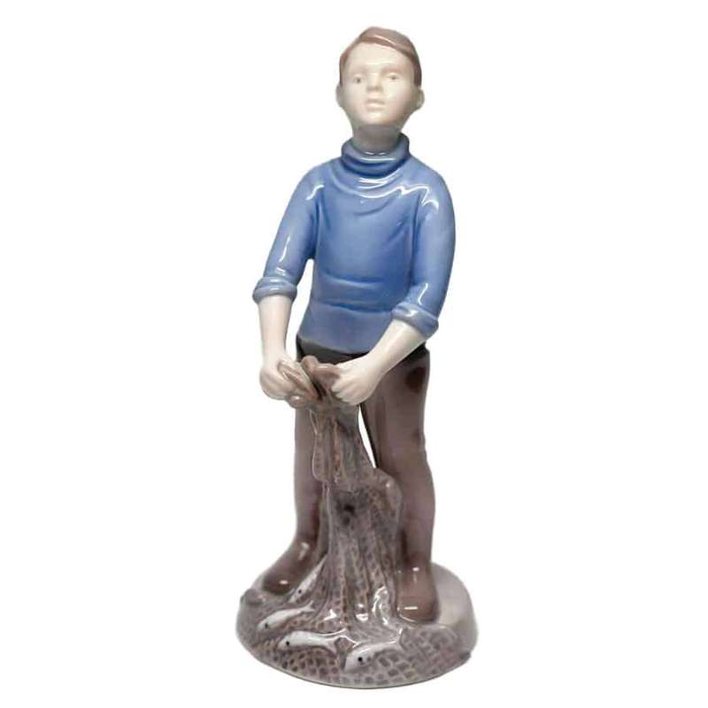 Bing And Grondahl Fishing Net Boy 2338