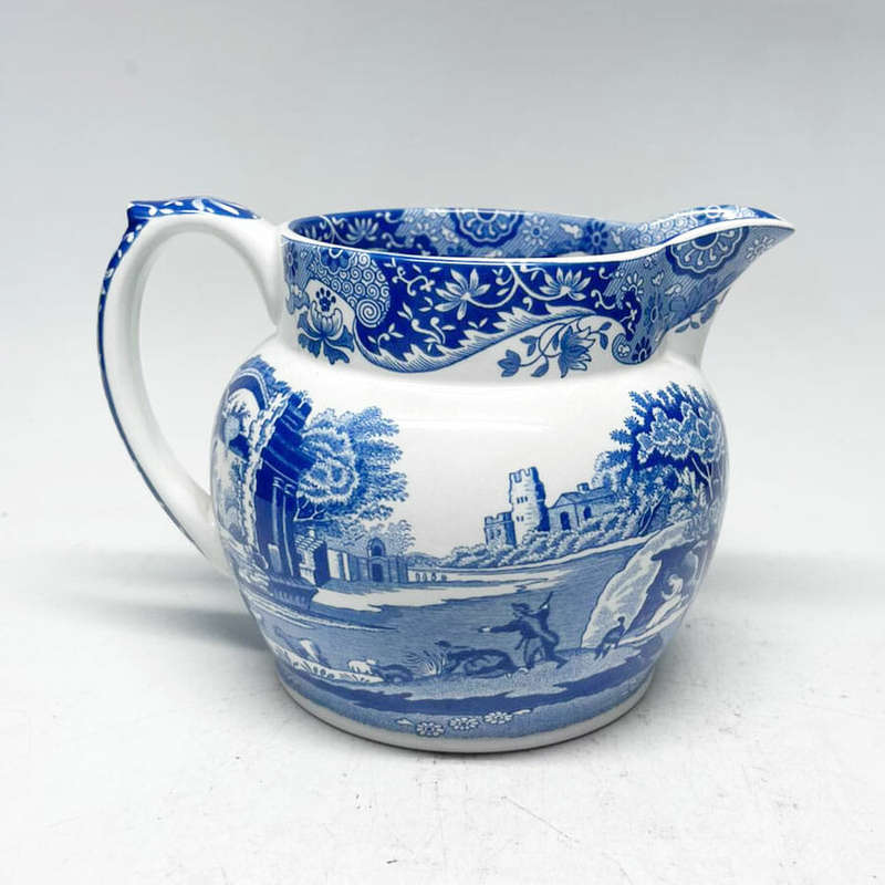 Blue Italian Spode Milk Jug 8cm