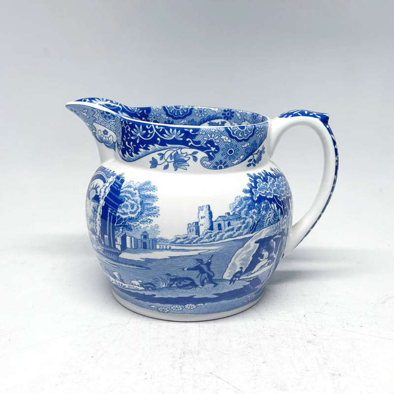 Blue Italian Spode Milk Jug 8cm