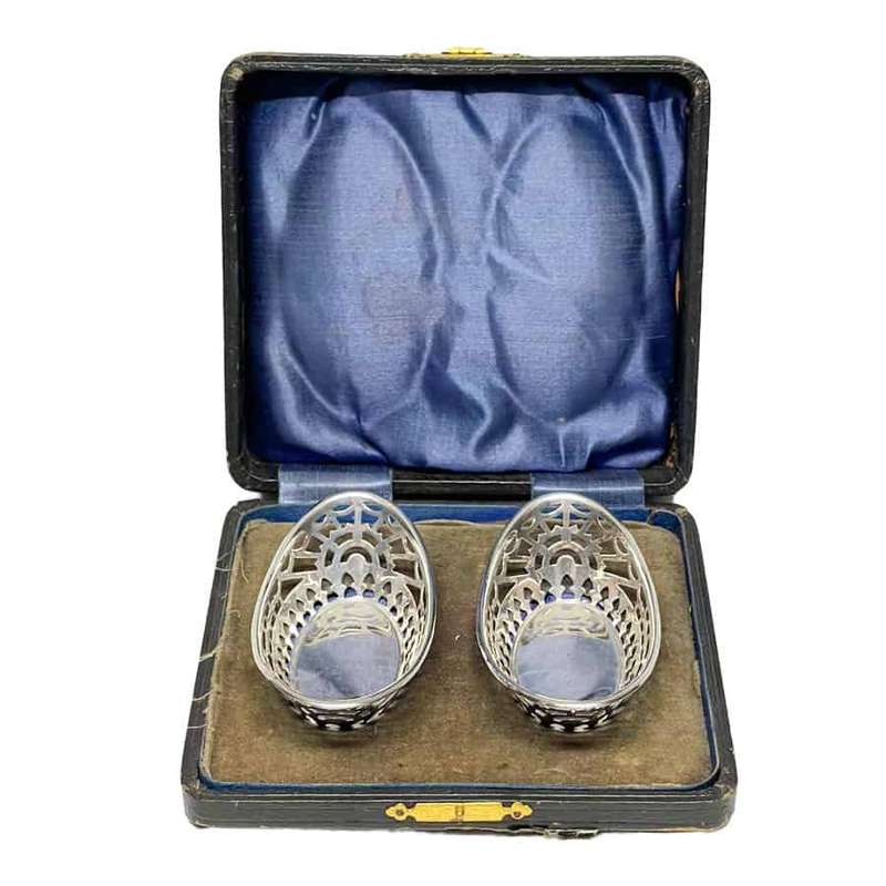Hallmarked Silver Boxed Pierced Bon Bons Birm 1938