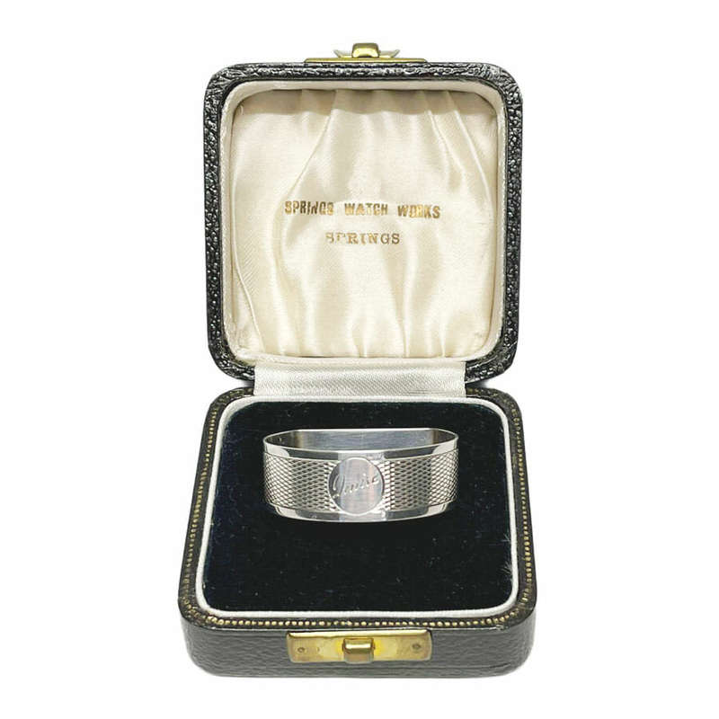 Hallmarked Silver Serviette Ring Birmingham 1937