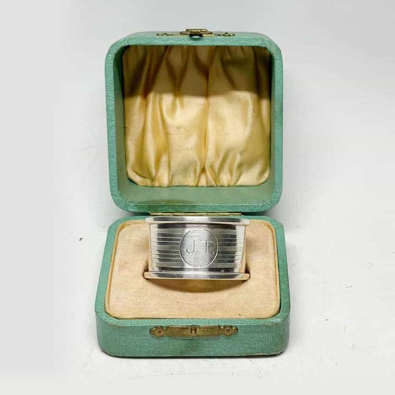 Hallmarked Silver Serviette Ring Birm 1946