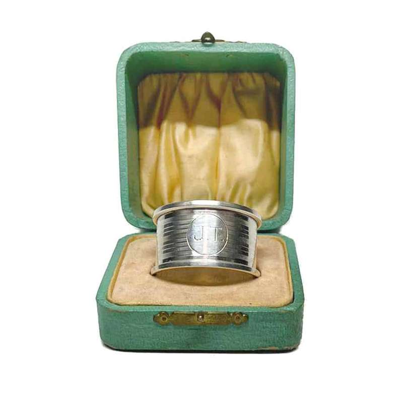 Hallmarked Silver Serviette Ring Birm 1946