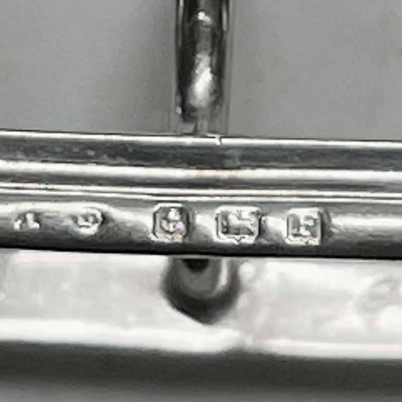 Hallmarked Silver Pair Toast Racks Birm 1930