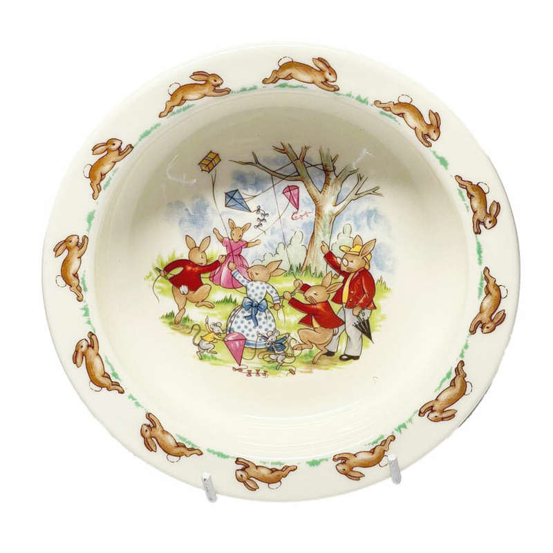 Royal Doulton Bunnykins Flying Kites Cereal Bowl