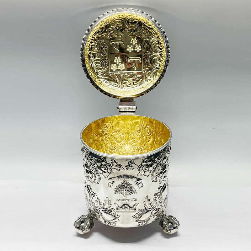 Victorian Covered Silver Tankard John Chapple and John Mantle London 1890