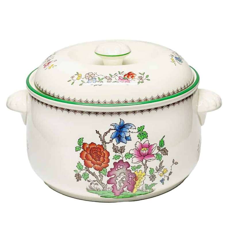 Copeland Spode Chinese Rose Round Casserole
